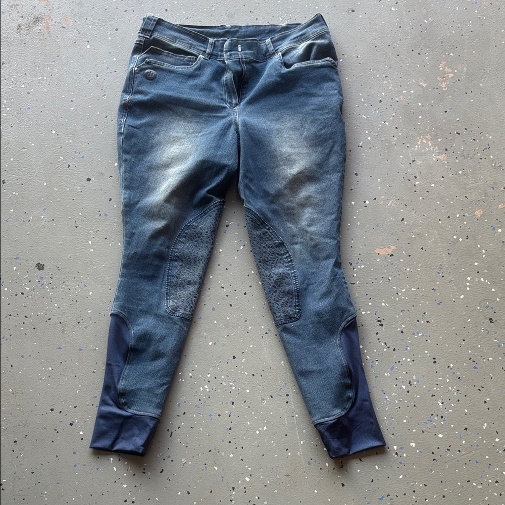 riding pants
Dark Wash Skinny Jeans with Textured Accentswomens riding pants